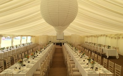 Elegant  wedding setting up