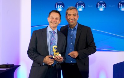 Awards ceremony at sales conference for IHS Global