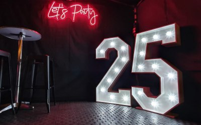 Neons and 4ft light up numbers