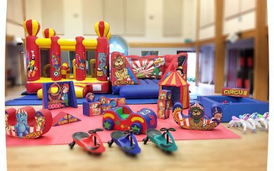 Circus Bouncy Castle & Soft Play Party Package