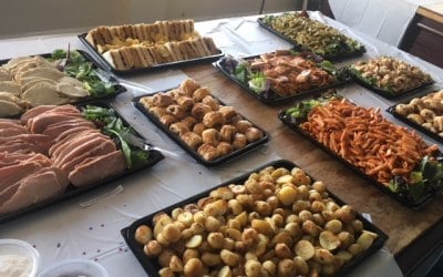 Event menu for parties 