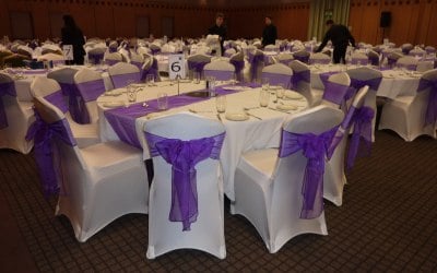 Chair covers with sashes