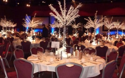 crystal trees at Telford Arena