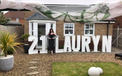 Giant letters for birthdays.