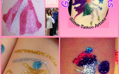 GLITTERGIRLSHERTS motor cross eye of Horus & princess glitter tattoos