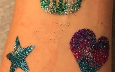 Temporary Glitter tattoos