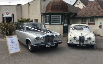 Daimler Limo and Jaguar MK2