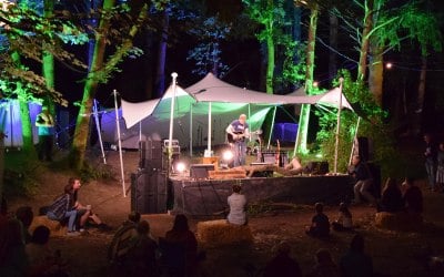 Over the Main Stage at Between The Trees Festival