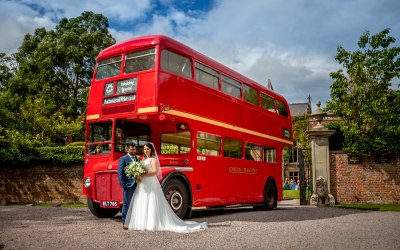One of our buses at Soughton hall