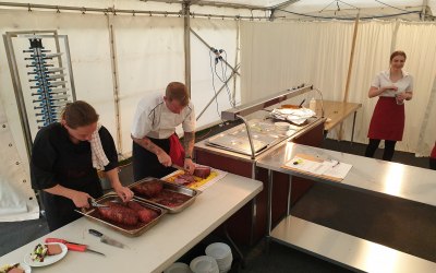 Carving ready for service