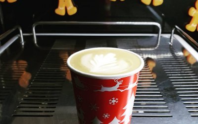 Christmas themed coffee