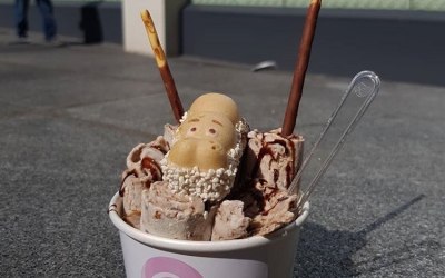 The Nutty Hippo! Made with Nutella and Ferrero Rocher