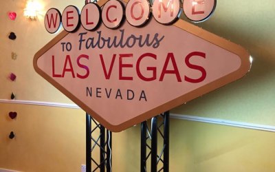 8ft custom made light up Las Vegas Sign