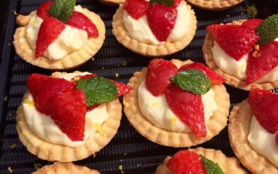 Homemade Strawberry & Cream Tarts