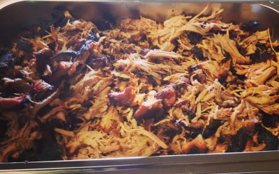 Pulled pork ready to serve