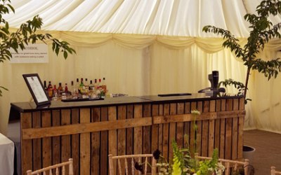 Our 10-ft 'Driftwood Bar' at Pengenna Manor