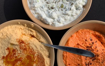 Selection of traditional dips