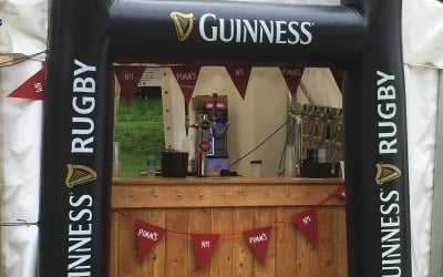Pimms and Guinness Bar at Eastnor Castle