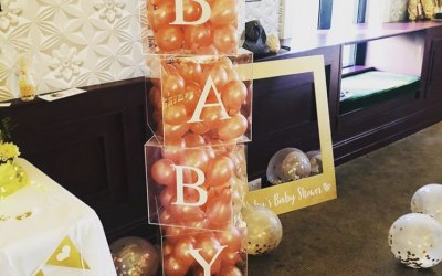 Baby Shower Rose Gold Balloons 