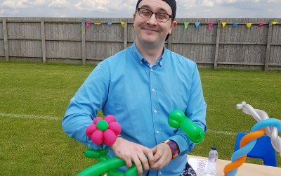 Out on the field at a school fayre