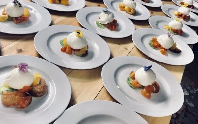 Beautiful starters from a recent wedding
