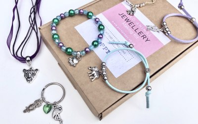 Wild Animal Jewellery Making Kit - order online at www.purepoppybeads.com