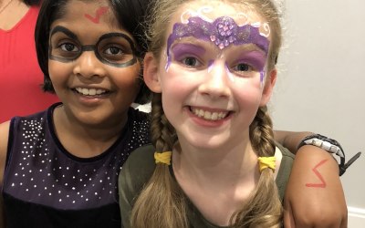 Harry Potter and Princess Crown Face paint 