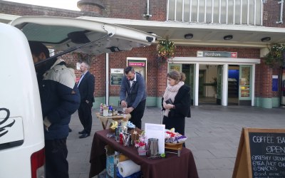 pop up stall at Station