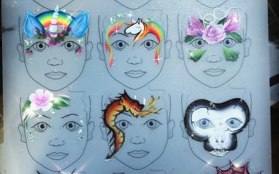 Painting sparkles face Face Painter