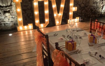 Rustic Light up LOVE Letters 