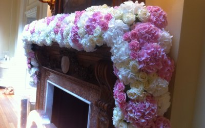 Fire place flowers 