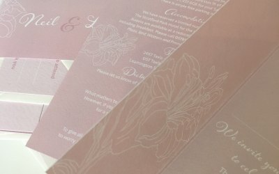 Studio design Vintage Flowers invitation set