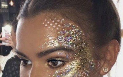 Glitter face painting