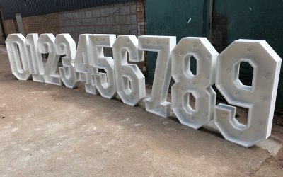 4ft Numbers 0-9 perfect for this special birthday’s or anniversaries 