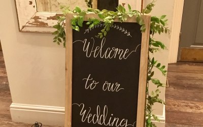 Signs and chalkboards