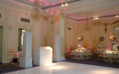 Our large White set up at The Mandarin Oriental London