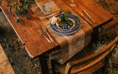 Rustic Trestle Table