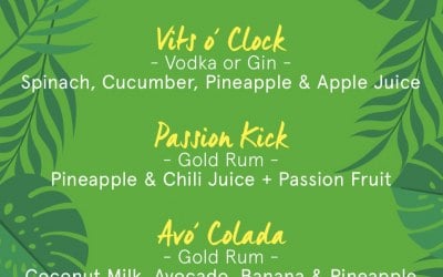 Cocktail Menu Example