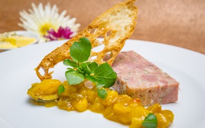 Pulled Ham Hock, Caper and Parsley Terrine