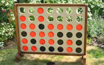 All ages enjoy the Giant Connect 4