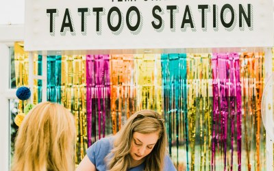 Unique Temp Tattoo Station