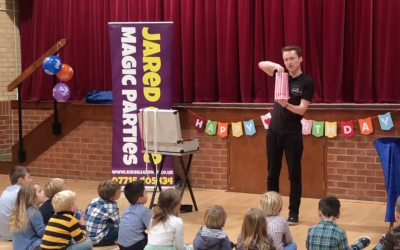 Performing one of my favourite tricks at a child's birthday party!