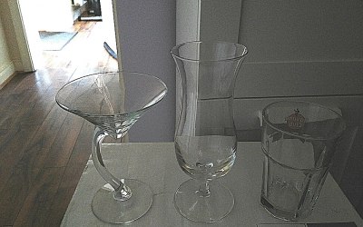 Cocktail glasses for hire