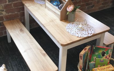 Bespoke Children's Table and Benchs