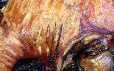 Slow roasted shoulder of pork