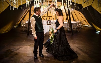Couple Dance in Tipi at Wroxter Hotel