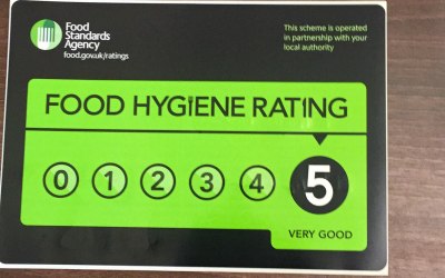 Five star hygiene rating 