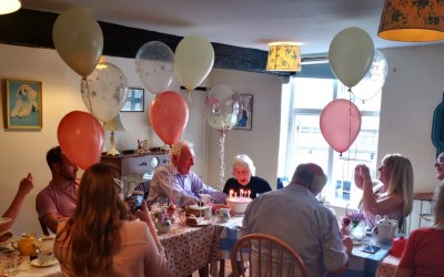 A 90th Birthday Tea Party we held at the Tearooms!