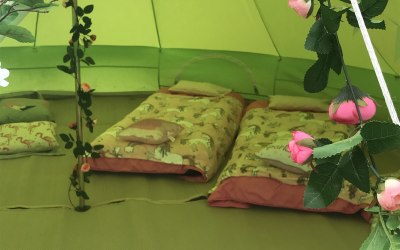 Bell tent sleepover 