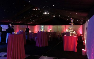 Party Marquee with Starlight Ceiling